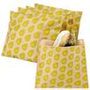 Outus 100 Pcs Paper Sandwich Bags Sealable Lunch Storage Bags Snack Burger Wrappers for Candies, Cookies, Goodies, Chocolates, Desserts(Avocado Patterns)