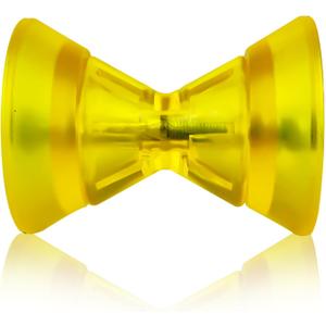 3" Boat Trailer Roller Assembly with Spoke fits 1/2" Shaft, Boat Bow Roller fits 3 inch Wide Bracket