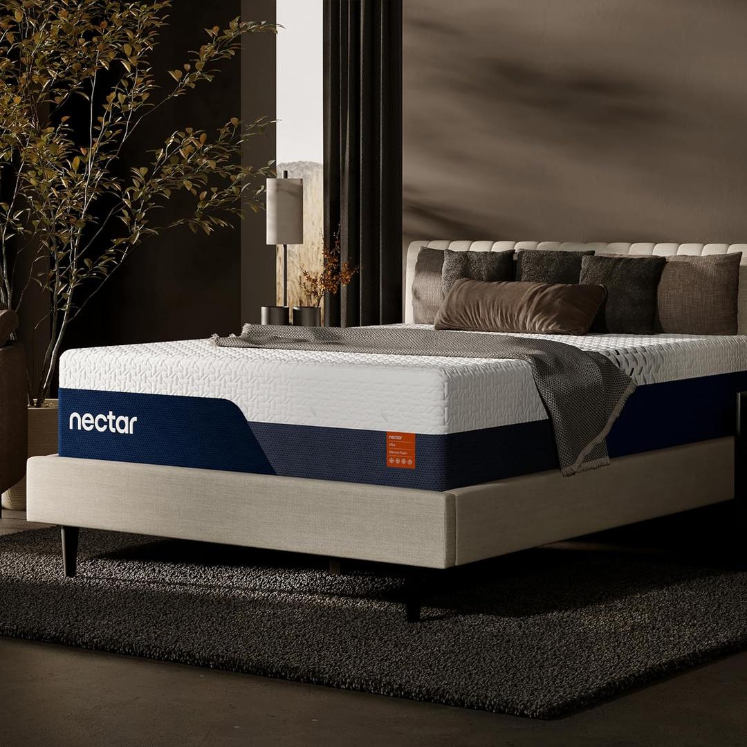 Nectar Ultra 15 King Mattress - Medium Firm - Cooling Fibers & Temperature Regulating Material - 4 Pressure Relief Layer - Zoned Ergonomic Support Layer - 365-Night Mattress Trial