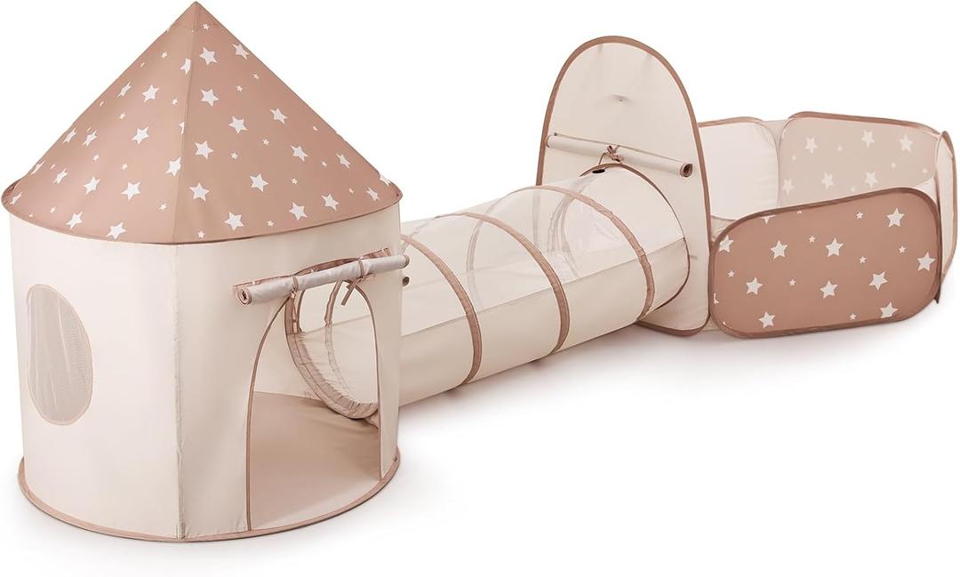 Sumbababy Kids Tent with Crawl Tunnel: Ball Pit for Toddlers - Ball Pit Tunnels for Young Children - Pop Up Baby and Toddler Tent for Indoor & Outdoor