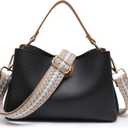 Purse Straps Replacement Wide Crossbody Shoulder Strap for Bags Purse Extender Accessories Guitar Straps (Gold Buckle-347)