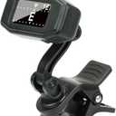 Aroma Guitar Tuner Clip On Rechargeable Chromatic Tuner for Guitar Bass Ukulele Violin Mandolin with TFT Screen Easy to Read in Strong Light