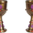 Beistle, 2 Piece Plastic Jeweled Goblets, 8 Ounces