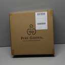 Lattice Design Outdoor Planter Box - 14.75 Square 13 Tall White Plant Pot - Decorative Plant Pots for Front Porch Decor - Flower Pots Outdoor Planters for Porch Patio or Garden Decor by Pure Garden