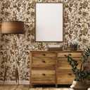 QUCHENG Rose Floral Wallpaper European Vintage Style Wall Decor Butterfly Furniture Refitting Stickers Removable Self Adhesive Sticker Peel Stick Dresser Decal Bedroom Livingroom Decoration (15.8" x 63", Ash blonde)