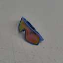 FEISEDY Sunglasses for Women Men, Fashion Mirrored Single Lens, Driving Beach Sunnies UV400 Shades B2996 (Blue/Pink)