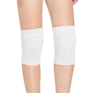 Kids Volleyball Kneepad Soft with Sponge 1 Pair, Knee Sleeve for Adult Youth Pole Dance Cycling Soccer Roller Skating-Elbow Support Work Gym Yoga Golf Leg Protector Auto Mechanic-Black(White, M)