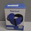 SARISUN Travel Pillows for Airplanes, Airplane Pillow for Long Flight, Airplane Head Strap with Eye Mask for Sleep, Travel Neck Pillow for Car Road Trip, 360 Support Headrest, Stop Bobblehead, Black