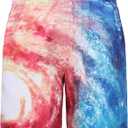 HowJoJo Boys Short Sleeve Rash Guard Shirts Swim Shirt UPF 50+ (13-14 Years, Outer Space 13-a)