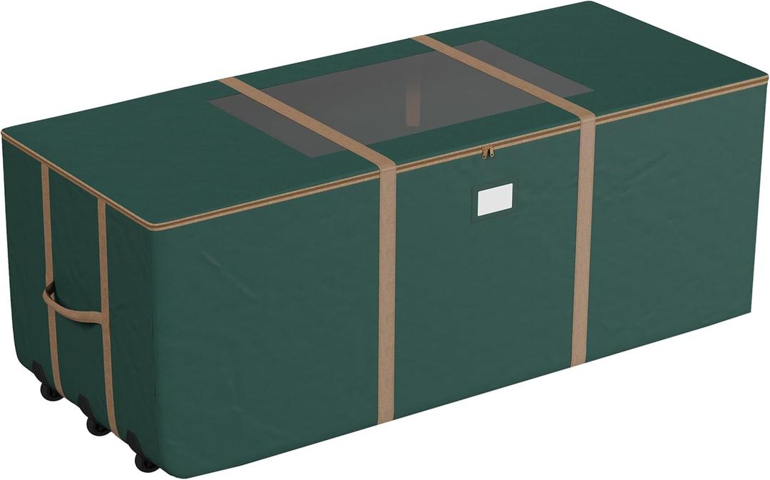 Rolling Storage Bag - 67in Storage Bags with Durable Handles and Wheels for Outdoor Cushion, Clothes, and More by Pure Garden (Green) (12-Ft.)