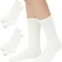 American Trends Scrunch Crew Socks for Women Retro Slouchy Cotton Solid Color Calf Socks (One Size, 2pack White) 
6 - 10