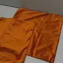 Mixhug Decorative Throw Pillow Covers, Velvet Cushion Covers, Solid Throw Pillow Cases for Couch and Bed, Burnt Orange, 16 x 16 Inches, Set of 2