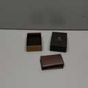 VULKIT Pop up Card Wallet Minimalist Cash Wallets RFID Blocking Leather Smart Credit Card Holder with ID window for Men (Espresso)