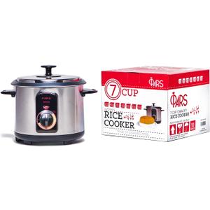 Pars Automatic Persian Rice Cooker - Tahdig Rice Maker Perfect Rice Crust, 7 Cup