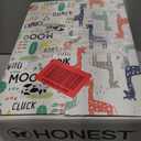 The Honest Company Comfort Dry Disposable Daytime Diapers for Sensitive Skin, Hypoallergenic, Fragrance-Free, Multi-Colored Giraffes + Barnyard Babies, Club Box, Size 2 (12-18 lbs), 72 Count