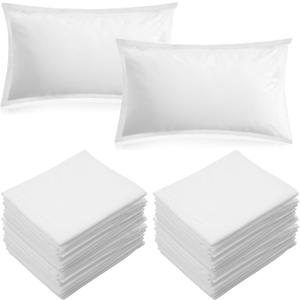 100PCS Disposable Pillow Case Covers, Soft Non-Woven Fabric Cover 33'' x 20'' Portable Travel Single Use Pillowcase for Medical Hospital Hotel SPA Tattoo Lash Bedroom Home Bedding Supplies