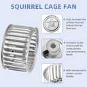 2 Pack 82229000 S82229000 Bathroom Exhaust Fan Motor Replacement Compatible with Bro-an Nu-Tone 9415 9415F 9415H 9415N 9425, Replaces C-82230 68627000 K7895, 120V 60Hz 0.8A 3000 RPM CCW by Fetechmate