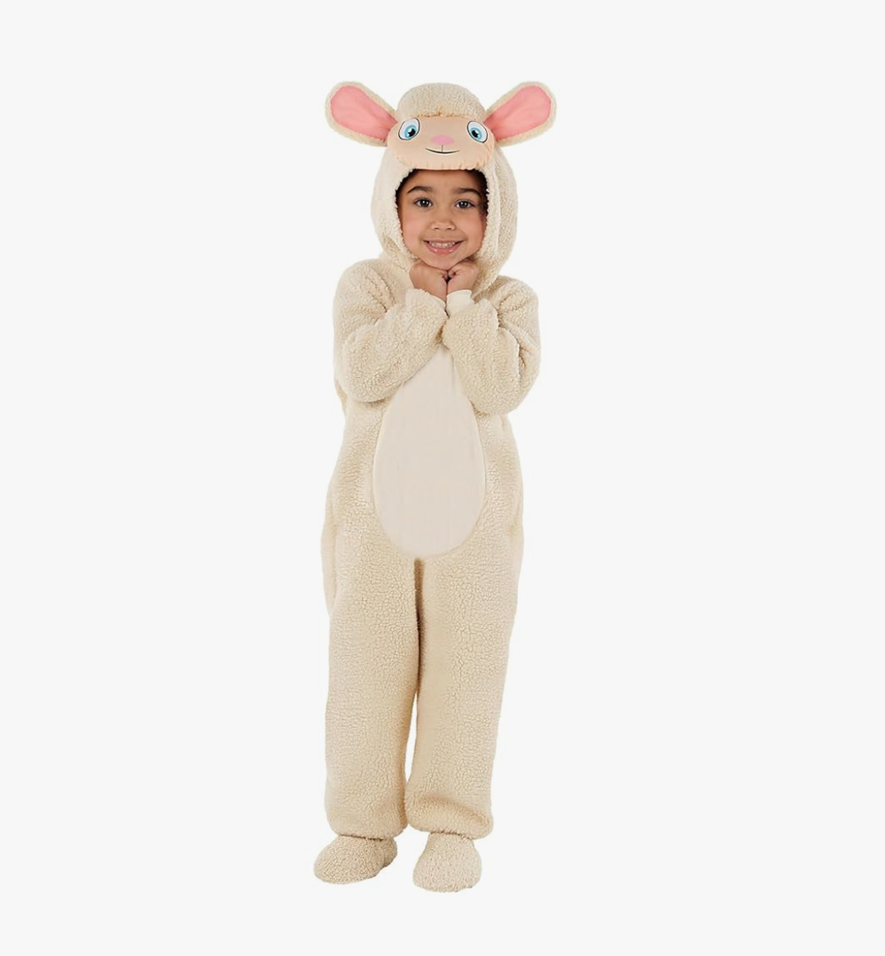 Morph Kids Lamb Costume - Toddler Sheep Jumpsuit - Animal Outfit for Kids - Cute Lamb Jumpsuit for Dress Up
