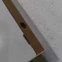 Martha Stewart Ollie Home Office Desk with 3 Drawers in White with Polished Brass Hardware