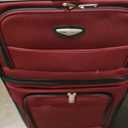 Travel Select Amsterdam Softside Expandable Luggage with Rolling Wheels, Red, 8-Piece Set (15/21/25/29) with Packing Cubes