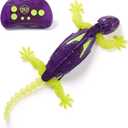 HEX Bots Glow-in-The-Dark Gecko with Official Wall Climber Technology, Rechargeable Remote Control Robot Kids Toys, Prank Toys for Boys & Girls Ages 4 & Up (Multicolor)