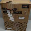 UAK Makeup Organizer with Drawers for Vanity, Cosmetic Display Case with Brush Holders, Storage for Skincare Countertop Bathroom (White)