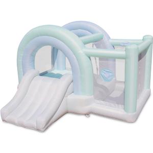 Bounceland Ultimate Daydreamer Mist Bounce House with Ball Pit, 10.8 ft L x 10.5 ft W x 6.6 ft H, UL Blower Included, Trendy Pastel Bounce House with Ball Pit and Slide, Fun for Kids
