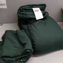 Bare Home 100% Organic Cotton Jersey Duvet Cover Set - Full/Queen Size - Ultra Soft - 100% Cotton - 3pcs - Corner Ties - Button Closure - Bedding Duvet Cover & Pillow Shams (Full/Queen, Forest Green) (07 - Forest Green (No Comforter))