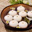Ashlux White Floating Candles 2 inch, 36 Pack Floating Candles 5-6 Hours Long Burning, Unscented Floating Candle for Centerpieces, Wedding, Christmas Lights, Romantic Night for Her/Him Set