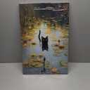 Water Lily Black Cat Canvas Wall Art Funny Lotus Black Cat Decor Pictures Retro Classic Impressionist Nature Paintings Posters Print for Home Decoration Bathroom Bedroom Living Room Decoration
(10"L x 8"W)
