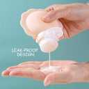 3 pcs Silicone Travel Bottles, 3 oz Portable and Reusable Travel Bottles for Toiletries, Leak Proof Squeezable Travel Toiletry Bottles Travel Lotion Container (3 oz purple+orange+ green)