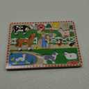 Melissa & Doug Old MacDonald's Farm Song Puzzle  8-Piece Wooden Peg Puzzle with Light-Activated Sounds, Music Learning Toy for Toddlers and Preschoolers Ages 2+