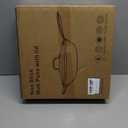 XOHUYD Wok Pan, 13-Inch Stainless Steel Woks & Stir-Fry Pans Nonstick, Wok Pan with Lid for Induction, Electric, Gas, Halogen, All Stoves, Professional PFOA Free Cookware, Dishwasher & Fast Heat