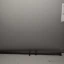 1 1/8 Inch Diameter Curtain Rods, 36-72 Telescoping Large Single Window Drapery Rod Heavy Duty With Adjustable Modern Brackets, Matte Black