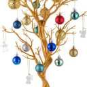 Nuptio Gold Christmas Tree Branch Artificial 22.8 inch Tall Manzanita Tree Centerpiece Wedding Centerpieces for Tables, Decorative Ornament Display Tree Branches for Decoration Weddings (1 Pc)