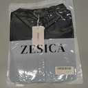 ZESICA Womens 2026 Spring Long Sleeve Blouse Business Dressy Casual Button Down Shirts Peplum Tops Fashion Trendy Clothes (Black, L)