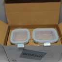 Glass Food Storage Containers with Lids, [18 Piece] Glass Meal Prep Containers, Containers for Food Storage with Lids, BPA Free & Leak Proof (9 Lid & 9 Container) (clear)