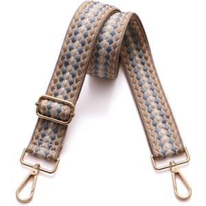 Purse Straps Replacement Wide Crossbody Shoulder Strap for Bags Purse Extender Accessories Guitar Straps (Gold Buckle-347)