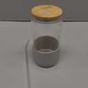 BEWAVE Drinking Glass, 16oz Can Shaped Glasses Cups, Iced Coffee Glasses, Beer Tumbler, for Whiskey, Soda, Tea, Juice, Gift, with Lid, Straw and Sleeve, 1 Pc