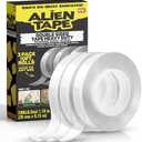 ALIEN TAPE Double Sided Tape Heavy Duty, Nano Tape, Double Sided Mounting Tape, Heavy Duty Double Sided Tape for Walls, Wall Tape, Clear Adhesive Tape for Poster Photo Wall Décor As Seen on TV 30 Feet, Pack of 2