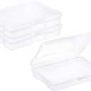 PATIKIL 4x6 Photo Storage Box, 2 Pack Photo Boxes Storage Photo Organizer Cases Storage Container Picture Boxes Plastic for 4x6 Pictures Sticker Scrapbook Craft Keeper, Clear