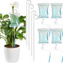 Norme 6 Pcs Plant Drip Irrigation Set 500 ml Drip Water Bag Plant Waterer with Support Rod Stakes Self Watering Spikes Automatic Watering System for Potted Indoor Outdoor