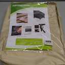 Outdoor Furniture Covers, Rectangular patio table cover, Waterproof for Outdoor patio set cover, Dining table cover, 86" W x 47" D x 31" H Beige & Coffee