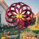 Wind Spinners Outdoor Yard Decorations, 16 Inches Wind Sculpture Metal Garden Art, Windmills for Yard Gardening Gifts for Women Mom Backyard, Patio, Garden Decor