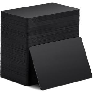 Xuhal 100 Pcs Black NFC Cards Blank Tags 504 Bytes Digital Programmable Business Cards Chip Compatible with NFC Enabled Mobile Phones & Devices