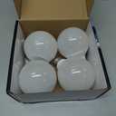 G25 LED Light Bulb, Round Vanity Light Bulbs for Bathroom, 40W LED Equivalent, Daylight White 5000K, Globe Light Bulbs E26 Base, 600LM, Non-Dimmable, 4-Pack