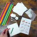 4E's Novelty 24 Pack DIY Pinwheels Craft for Kids, Bulk Summer Pinwheel Craft Kit, Color Your Own Paper Windmill for Pinwheels for Kids July 4 Party, Bulk Pinwheel for Spring Art and Creativity