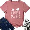 LOOKFACE Womens Graphic Tees Cute T Shirts Mauve XX-Large