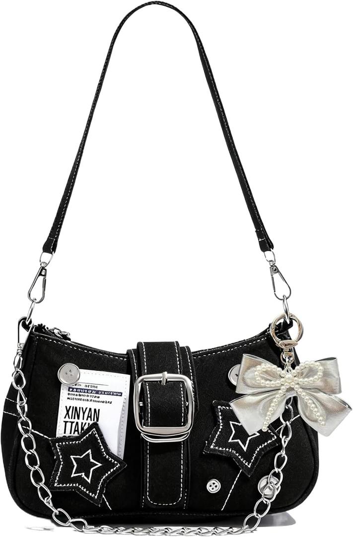 Y2k Purses for Women,Cute Purse of Y2k Accessories,Emo Purse Goth Punk Style Bag