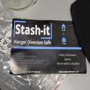 Secret Stash Coat Hanger Safe - Hanger Diversion Safe with Hidden Pocket for Cash Credit Cards & Valuables | Fits Hanging Clothes Secret Safe Home and Travel Money Hide Bag Hiding Documents (1)